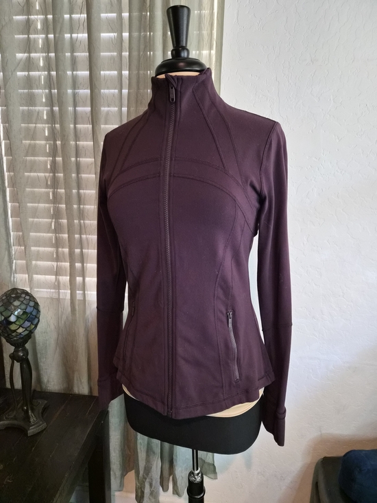 lululemon athletica Jackets & Blazers - Lululemon Nulu Define Jacket Maroon Burgundy Size 10 EUC #0467